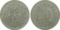Notmünzen Sädte und Gemeinden 10 Pfennig Wertheim / Berlin, Zink -