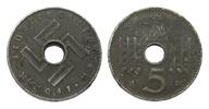 Kolonien und Nebengebiete 5 Pfennig Reichskreditkassen -