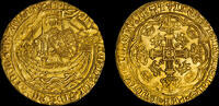 GREAT BRITAIN HENRY VI, GOLD NOBLE, ANNULET ISSUE, CALAIS MINT MS 63 -