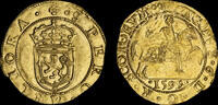 GREAT BRITAIN SCOTLAND, JAMES VI, 1599 GOLD RIDER MS 62 *TOP OF THE POP* -