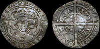 GREAT BRITAIN EDWARD IV SILVER GROAT OF LONDON, FIRST REIGN, LIGHT COINAGE ISSUE -