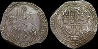 GREAT BRITAIN CHARLES I SILVER HALFCROWN, GROUP III UNDER PARLIAMENT -