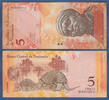 VENEZUELA 5 Bolivares Fuerte 29.10.2013 P.89e Kassenfrisch 1,00 EUR  + 6,20 EUR frais d'envoi
