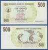 SIMBABWE / ZIMBABWE 500 Dollars 2006 Kassenfrisch 1,00 EUR  + 6,20 EUR frais d'envoi