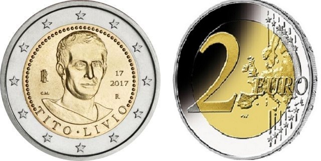 Pièce de 2€ commémorative 2017 : ITALIE (TITO LIVIO)