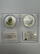 Kanada 1 oz<br>5 Dollar<br> 31,10g<br> fein<br> 38,00 Ø Maple Leaf - 1 oz. Zuckerahornblatt 9999er Silber, mit Privy Titanic,<b>1998</b> FDC <b><br> Anlagesilber / <b>Sammlermünze</b>