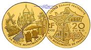 Frankreich 20 Euro, 15,64g <br>fein<br>31 mm Ø Montmartre (Bedeutende Bauwerke), 2. Ausgabe inkl. Etui & Zertifikat & Schuber -
