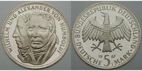 Deutschland, Bundesrepublik 5 DM 1967 Humbold, Wilhelm und Alexander v. PP 95,00 EUR  + 19,00 EUR frais d'envoi