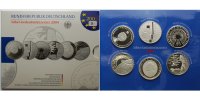 Deutschland 10 Euro<br> x6 Silbergedenkmünzen-Set 2004 mit Fußball, -