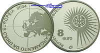 Portugal 8 Euro EU-Erweiterung / Europaprogramm, inkl. Etui & Zertifikat & Schuber -