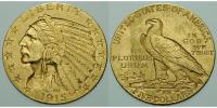 USA 5 $ 7,52g fein 21mm &Oslash; 1913 Indianer, Gold - Archivbild - vz+ 1499,99 EUR  + 46,00 EUR frais d'envoi