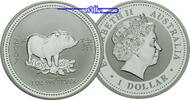Australien 1 $ Jahr des Schweins / Chines.Tierkreiszeichen -