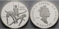 Kanada 15 Dollar 100 Jahre Olympische Spiele - 3 Sportler inkl. Etui (Gebrauchsspuren) und Zerti. -