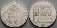 Österreich 100 Schilling <br>15,36g fein,<br> 36 mm Ø Abfahrtsläufer auf Fernsehbildwand, - Archivbild - -