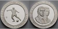 Spanien 2000 Pesetas Oly. Sommerspiele in Barcelona - Fußball - inkl. Kapsel mit MDM-Zertifikat -