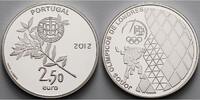 Portugal 2,5 Euro Olympiade London 2012, inkl. Kapsel & Zertifikat & Etui -