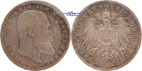 Württemberg 5 Mark Kursmünze, Wilhelm II,1891-1918 -