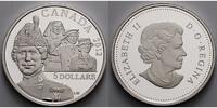 Kanada 5 $ Georgina Pope 1862 - 1938, military women, inkl. Etui & Zertifikat & Schuber -