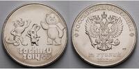 Russland 25 Rubel Winter Olympiade Sotschi 2014 - <b>Sotschi Maskottchen,</b> Kupfer-Nickel -