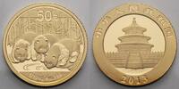 China 50 Yuan,<br>3,11g <br>fein<br>18 mm Ø Panda-Bären, 1/10 oz, 999 Gold -