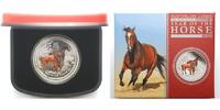 Australien 1 $ Jahr des Pferdes/ Chines.Tierkreiszeichen 2014 <b> N. SERIE farbig </b> Lunar II -