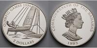 Bahamas 2 Dollars Oly. Sommerspiele in Atlanta - Katamaran - mit Kapsel und MDM - Zertifikat -