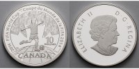 Kanada 10 Dollars Fußball Weltmeisterschaft 2014 in Brasilien, inkl. Kapsel & Zertifikat -