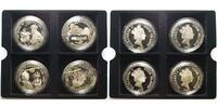Cook Inseln 100 Dollar x 4<br>5 oz. x 4 Die grössten und schwersten Silbermünzen der Welt, <b>zus. 20 oz.- 500 J.Amerika -