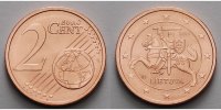 Litauen 2 Cent Kursmünze, 2 Cent, <b>Ab sofort lieferbar!!!</b> -
