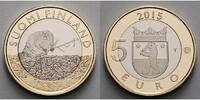 Finnland 5 Euro Satakunta - Biber, Tiere der historischen Landschaften, -
