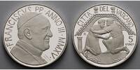 Vatikan 5 Euro 48. Weltfriedenstag, 3. Pontifikat seiner Heiligkeit Franziskus, -