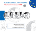 Deutschland 10 Euro<br> x5 Silbergedenkmünzenset<br> <b> kompl. Satz 2015-<b>die allerletzten,<br>10 Euros<br> -