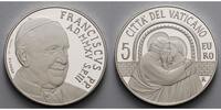 Vatikan 5 Euro 14. Ordent.Vollversamml. d. Bischofssynode, 3. Pontif. seiner Heiligkeit Franziskus -