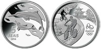 Rio 5 Reais Oly. Sommer Rio 2016 - Delphin <b>02 / 16</b>, orig.Oly. Kapsel m. Zertifikat -
