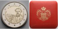 Monaco 2 Euro 150 J.Gründung Monte Carlo durch Charles III. <b> inkl. Etui&Zerti.&Schuber </b> -