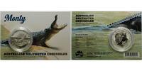 Australien 1 $ Salzwasserkrokodil - Monty - 1 oz. -<b>-Neue Serie-</b> -