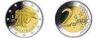 Italien 2 Euro Donatello Bardi, ( 1466 - 2016 ) Gedenkmünze im Blister/Coincard -