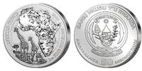 Ruanda 50 Amafaranga<br>1 oz<br>Ø 40 mm Afrikanische Unze,11.Ausgabe Giraffe -<b>originale Folie,sofort lieferbar</b> -