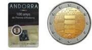 2 Euro 2017 100 Jahre Nationale Hymne Andorras, SONDERANGEBOT !!! FDC im Blister /  Coincard