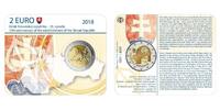 Slowakei 25 Jahre Republik Slowakei 1.01.1993 - 2018, im Blister 2 Euro 2018 stgl br> im br> Blister