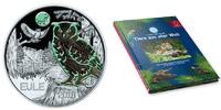 Österreich 3 Euro + Sammelalbum Tier-T. -Serie-Eule-, <b>08/12</b> <b>+ Sammelalbum, </b> -