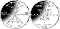 Deutschland <b>fünfte,<br>20 Euro </b> 100. Geburtstag Ernst Otto Fischer, 5. Ausg.2018 <b>ab sofort lieferbar !!!</b> -