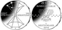 Deutschland <b>fünfte,<br>20 Euro </b> 100. Geburtstag Ernst Otto Fischer, 5. Ausg.2018 <b>sofort lieferbar !</b> -