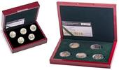 Luxemburg 5 x 2 Euro ab sofort lieferbar !!!  2018- 2016 Sondersatz 5 x 2 Euro 2016 - 2018,Charlotte bis Guillaumegeringe Auflage,  FB  im Holzet...
