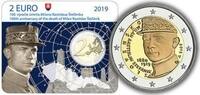 Slowakei 2 Euro 100. Todestag von Milan Rastislav Štefánik 1880 - 1919, im Blister -