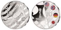 Frankreich 10 Euro<br> 22,2g<br> fein<br> 37 mm Ø Frauenfußball Weltmeisterschaft 2019 in Frankreich, <b>Tor-Torfrau 4/4</b> -