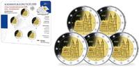 Deutschland 2 Euro<br> 5x Magdeburger Dom - Sachsen-Anhalt, <b> kompl. Satz</b><br>(5 Prägestätten) -