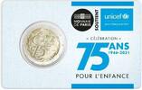 Frankreich 2 Euro 75 Jahre Unicef (1946-2021) -
