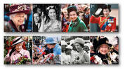 Großbritannien - <br> <b> 8 Werte xx </b> 2 x 4er Streifen <br> Britische Pfund (GBP) 70. Thronjubiläum von Königin Elisabeth II. <b>Platinjubiläum!</b> -