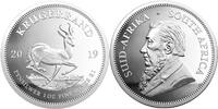 Südafrika 1 oz<br> 31,1g<br> fein<br> 38,72 mm Ø Krügerrand 1 oz. - Springbock, <b> Der 3. Krügerrand in Silber !!!</b> -